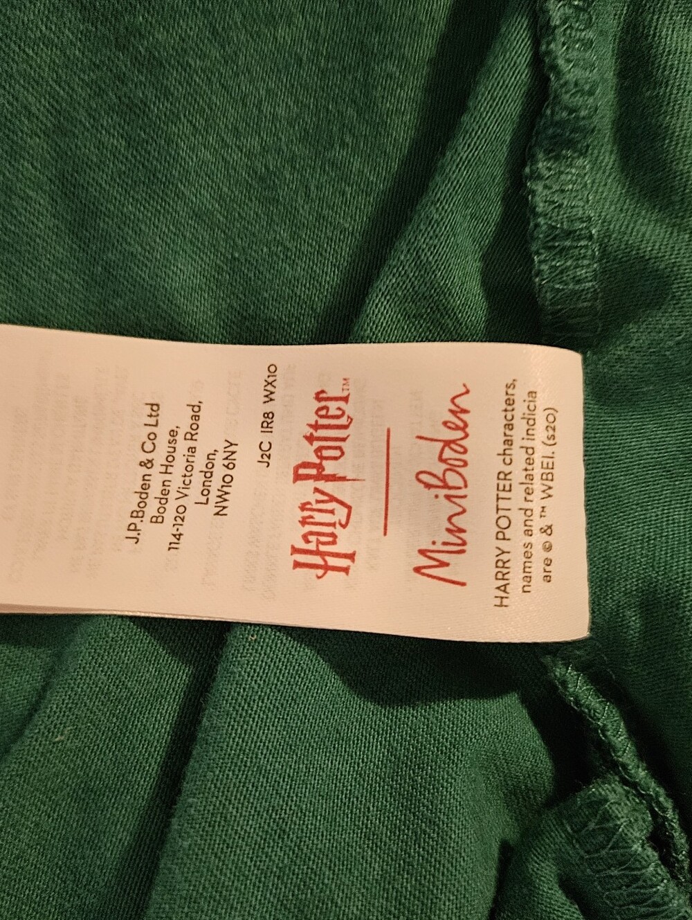 Mini Boden Emerald Green Harry Potter Crest Tee Dress, Size 9-10 Yrs (140) - Picture 8 of 8